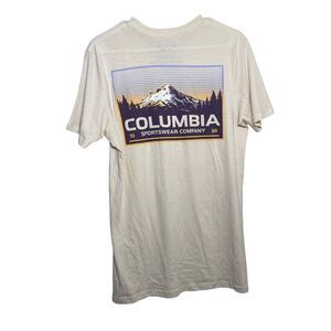 Columbia T-Shirt Men's Medium Graphic Printed Short Sleeve Crew Neck Tee